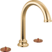 Brizo D65365LFPGLHP Polished Gold 8'' Widespread Bathroom Sink Faucet
