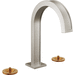 Brizo D65399LFNKLHP Luxe Nickel 8'' Widespread Bathroom Sink Faucet