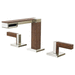 Brizo D65322LFPNTKLHP Polished Nickel/Wood 8'' Widespread Bathroom Sink Faucet