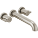 Brizo DT70435NKLHP Brilliance Luxe Nickel Tub Faucet Trim Kit