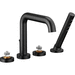 Brizo DT67435BLLHP Matte Black Tub Faucet Trim Kit