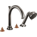 Brizo DT67465BNXLHP Brilliance Black Onyx Deck Mount Tub Faucet With Handshower