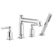 Brizo DT67476PCLHP/DHL676PC/DR64707 Polished Chrome Deck Mount Tub Faucet With Handshower