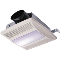  Lo-Profile With Light Bathroom Fan - White
