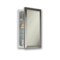  Hampton Swing Door Medicine Cabinet - Satin Nickel