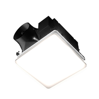  Evolve With Light Bathroom Fan - White