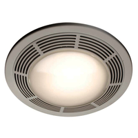  With Light Bathroom Fan - White