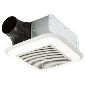 B791LEDM InVent With Light Bathroom Fan - White