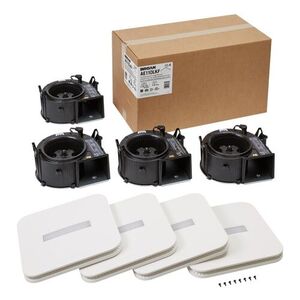 BAE110LKF Flex Series With Light Bathroom Fan - White