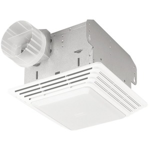 BHD80L Heavy Duty With Light Bathroom Fan - White