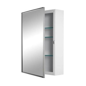 R490 Styleline Swing Door Medicine Cabinet - Stainless Steel