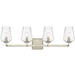 Capital Lighting C111241BS317 Brushed Silver 4 or more Bulb Bathroom Light