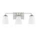 Capital Lighting C114131BN331 Brushed Nickel 3 Bulb Bathroom Light