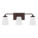 Capital Lighting C114131BZ331 Bronze 3 Bulb Bathroom Light