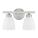 Capital Lighting C114321BN333 Brushed Nickel 2 Bulb Bathroom Light