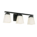 Capital Lighting C114431MB334 Matte Black 3 Bulb Bathroom Light