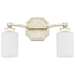 Capital Lighting C115021WG375 Winter Gold 2 Bulb Bathroom Light