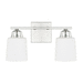 Capital Lighting C115321PN339 Polished Nickel 2 Bulb Bathroom Light