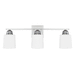 Capital Lighting C115331PN339 Polished Nickel 3 Bulb Bathroom Light