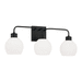 Capital Lighting C120031MB540 Matte Black 3 Bulb Bathroom Light