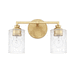 Capital Lighting C120521CG422 Capital Gold 2 Bulb Bathroom Light