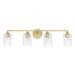 Capital Lighting C120541CG422 Capital Gold 4 or more Bulb Bathroom Light