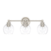 Capital Lighting C121131PN426 Polished Nickel 3 Bulb Bathroom Light