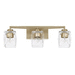 Capital Lighting C128131WG459 Winter Gold 3 Bulb Bathroom Light