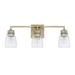 Capital Lighting C129031WG453 Winter Gold 3 Bulb Bathroom Light