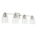 Capital Lighting C141841PN509 Polished Nickel 4 or more Bulb Bathroom Light