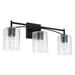 Capital Lighting C142031MB510 Matte Black 3 Bulb Bathroom Light