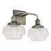 Capital Lighting C142221GR511 Graphite 2 Bulb Bathroom Light