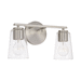 Capital Lighting C148621BN537 Brushed Nickel 2 Bulb Bathroom Light