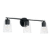 Capital Lighting C148631MB537 Matte Black 3 Bulb Bathroom Light