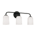 Capital Lighting C148831MB542 Matte Black 3 Bulb Bathroom Light