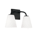 Capital Lighting C149421MB543 Matte Black 2 Bulb Bathroom Light