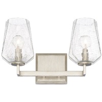  Arden 2 Bulb Bathroom Lighting - Brushed Silver