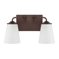  Braylon 2 Bulb Bathroom Lighting - Bronze