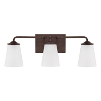  Braylon 3 Bulb Bathroom Lighting - Bronze