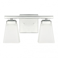  Baxley 2 Bulb Bathroom Lighting - Polished Nickel