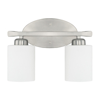  Dixon 2 Bulb Bathroom Lighting - Brushed Nickel