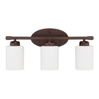  Dixon 3 Bulb Bathroom Lighting - Bronze