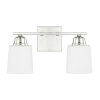  Hayden 2 Bulb Bathroom Lighting - Polished Nickel