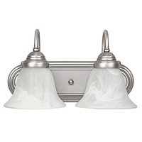 Bathroom Lighting (2 Bulbs) 14" Width