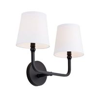  Dawson 2 Bulb Bathroom Lighting - Matte Black