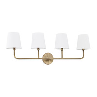  Dawson 4 or More Bulb Bathroom Lighting - Aged Brass