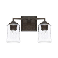  Porter 2 Bulb Bathroom Lighting - Renaissance Brown