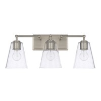  3 Bulb Bathroom Lighting - Brushed Nickel