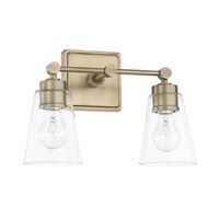  Rory 2 Bulb Bathroom Lighting - Aged Brass