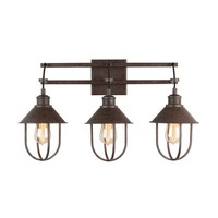  Pawley 3 Bulb Bathroom Lighting - Mineral Brown